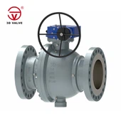 कास्ट स्टील घर्षण-प्रतिरोधी ट्रूनियन बॉल वाल्व
