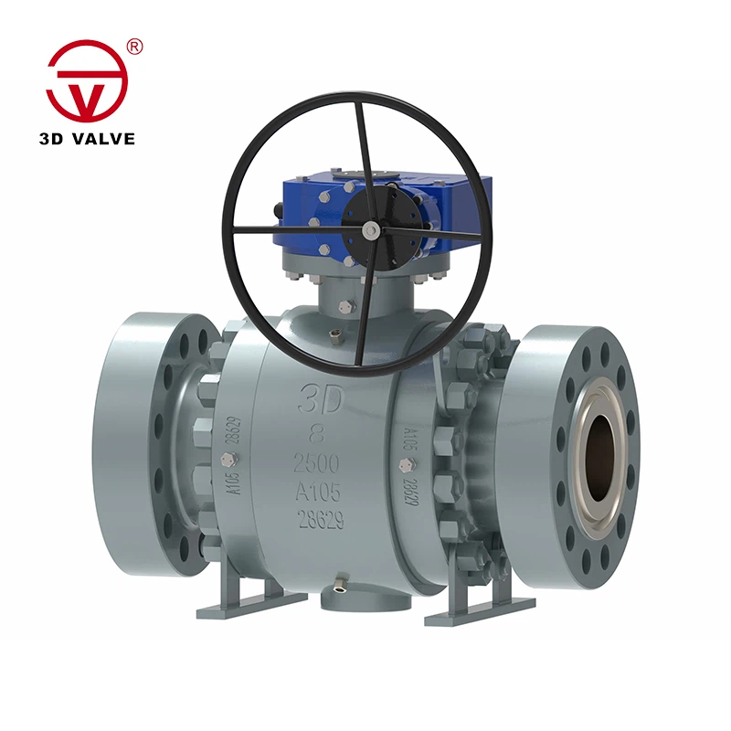 उच्च प्रदर्शन उच्च दबाव ट्रूनियन बॉल वाल्व